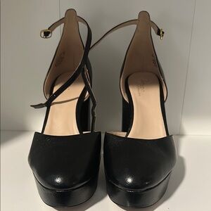 27 EDIT Black Mary Jane Platform Heels